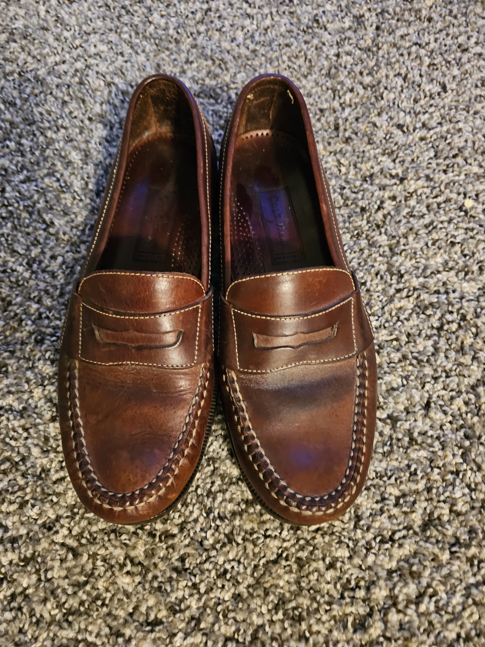 Cole Haan Men’s Chestnut Leather Penny Loafers